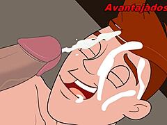 Cartoon gay pervertido from forest, oops