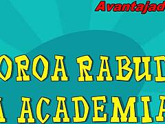 Descriptive Cartoon Gay O Coroa da Academia in Hot Hentai Action