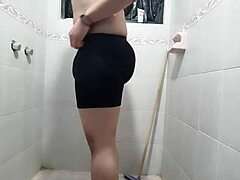 A steamy session unfolds in the bathroom. Amateur explores with a vibrator in part one.