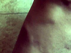 gay guy toys with navel and cums solo at home