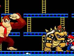 M u g e nr-18 deux - Bowser Koopa & Donkey Kong dominate Mario in wild breeding
