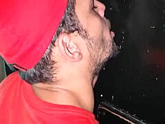 Chubby twink drilled me hard in the cinema cabin