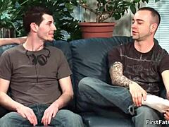 aiden blue takes his first huge cock in wild vid