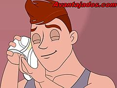 gay cartoon fantasy with my dreamy brazilian neighbor