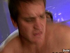 Sexy gay stud gets his ass licked before a hard banging session.