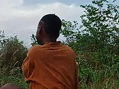 Crazy chick shows off wild ass dance moves.