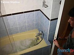 horny twinks getting wild in the bathroom