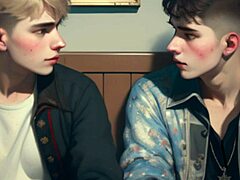 स्ट्रेट ट्विंक डोरम रूम में ब्लोजॉब का मजा लेते हैं