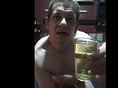 Hey, wanna see bisexual Mark Wright swallow piss?