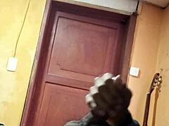 celebrating new year in lingerie solo