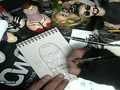 Hey, sketching William Seed’s hardcore dildo art for business part 2!