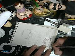 Hey, sketching William Seed’s hardcore dildo art for business part 2!