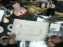 Hey, sketching William Seed’s hardcore dildo art for business part 2!