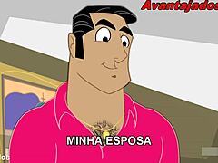 Cartoon gay stud goes wild in rabudo gangbang! 🔥