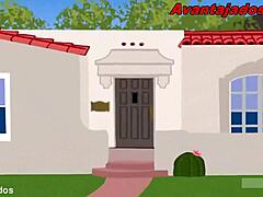 Cartoon gay stud goes wild in rabudo gangbang! 🔥