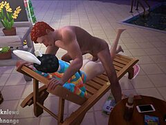 Two boys dominate bunny femboy in rough anal play