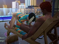 Two boys dominate bunny femboy in rough anal play