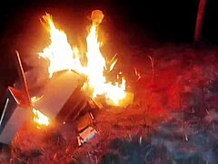 caipira pauzudo gets wild with huge cocks at junina party.