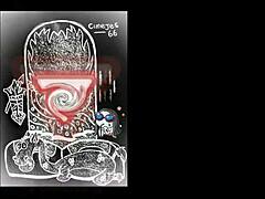 Teasing Dildo Play in Garage for NFT Sketch.