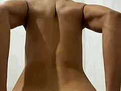 Showing off solo for the camera with machine play