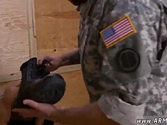 Naked Soldiers in Wild Military Threesome Outdoors!