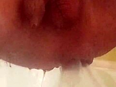I Masturbate My Tight Anus with Hot Water Stream