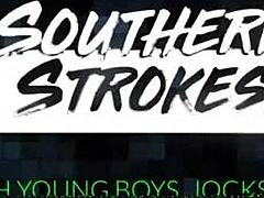 Southernstrokes blond twinks Alex and Max go bareback.