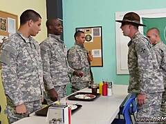 i'm so nervous for my first time cum eating with drill sergeant in outdoor group, but it's hot as hell