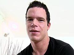 Hunks engage in sexy gay anal fucking