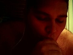 My First Time Doing Blowjob To A Dildo