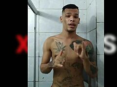 Luis Fernando enjoys a banana