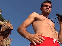 Why resist a muscular pornstar's big cock ass licking before fucking?