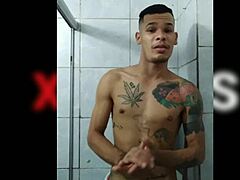 Luis Fernando enjoys a banana