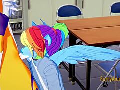 Digimon yaoi renamon and rainbow dash handjob blowjob anal creampie