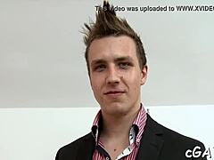 Handsome Hunk Gets Ass Thrashed In Hardcore Gay Sex Competition