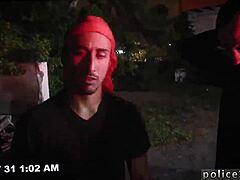 Nude Black Police Officers In Threesome Fucking Each Other In Uniforms