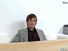 Sexy amateur gay blowjob and hardcore bareback fucking with oral action