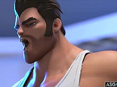 hilarious crazy double anal cartoon gay sex with two hulks tag teaming horny superhero character