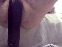 inserting large dildo in ass for new year