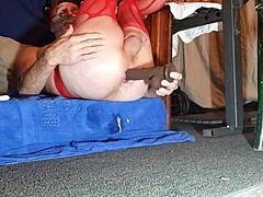 Sexy twink solo fucks ass with toy until creampie drips out!