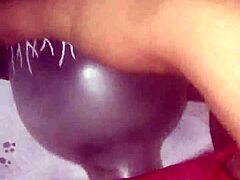 Hey, exploring bisexual anal play with bottle in BDSM slave session sounds intriguing