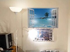 Horny finnish amateur reaches orgasm on bed without touching