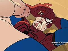 Spiderman dives into twink anal fucking and masturbation in this amateur gay sex scene 😂🍆