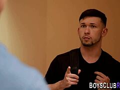 Gay amateur gets hardcore ass creampied after bareback blowjob and rough masturbation! 😈