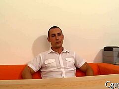 charming gay stud received oral stimulation in cum contest game