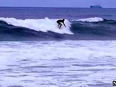 Surfers ride waves then dive into bareback anal fucking in San Diego