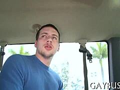 sexy oral blowjob session with homo sucking huge cock under hood intensely