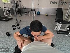 vrb gay bareback sex fantasy in the gym with muscle asian jkab dale vr porn
