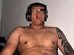 Hey, check out this young Colombian guy touching his thick dick in solo fun.