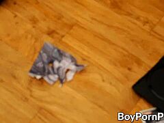 These young gays kiss then give blowjobs before pounding skinny tattooed asses